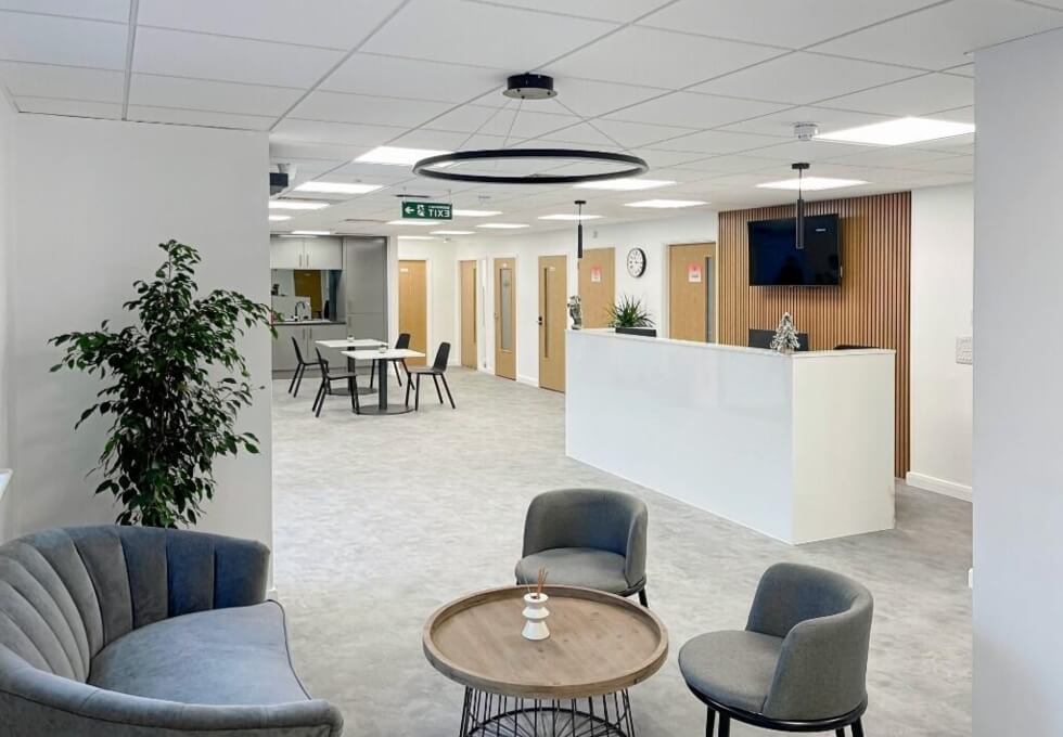 Reception in St George's Road, Regus, Wimbledon