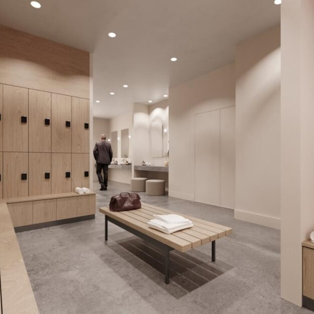 Showers at Worple Road, Workspace Group Plc in Wimbledon