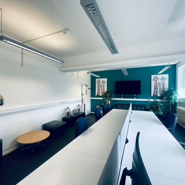 The communal space at Wimbledon Hill Road, Wimbletech CIC in Wimbledon
