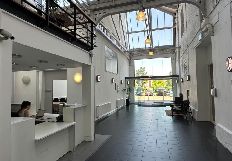 The reception at Gunnery Terrace, Gunnery Works in Woolwich