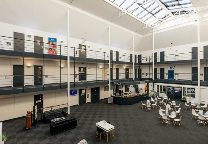 Atrium area at Coxwold Way, Biz Hub, in Billingham