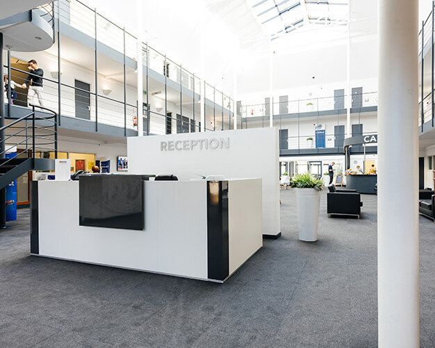 The reception at Coxwold Way, Biz Hub in Billingham