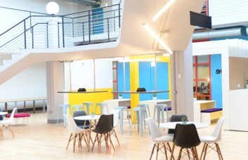 A breakout area in William Street, Biz-Space, Gateshead