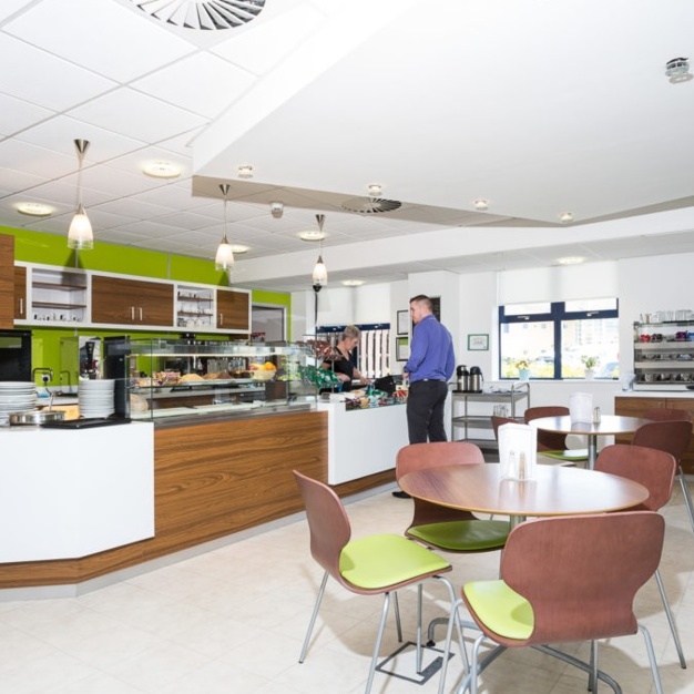 The café at Delta Bank Road, Omnia Offices in Gateshead