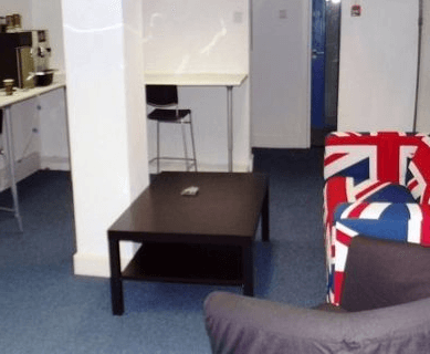 A breakout area in Clavering Place, Clavering House Ltd, Newcastle