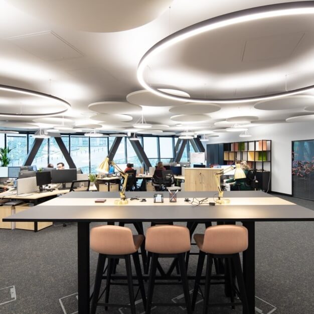 Breakout area at Science Square, Oxford Innovation Ltd in Newcastle