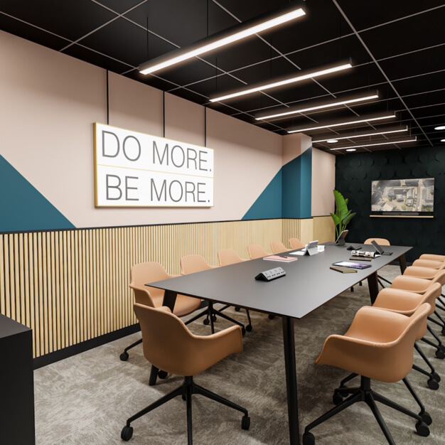 The meeting room at New Bridge Street West, Wizu Workspace in Newcastle