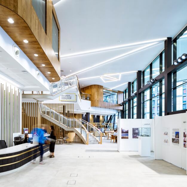 The reception at Science Square, Oxford Innovation Ltd in Newcastle