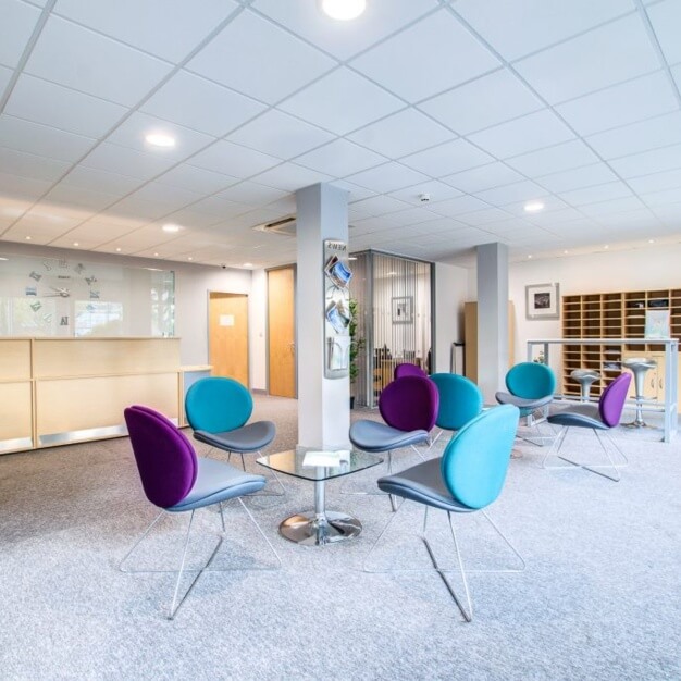 The reception at The Grainger Suite, Omnia Offices in Newcastle