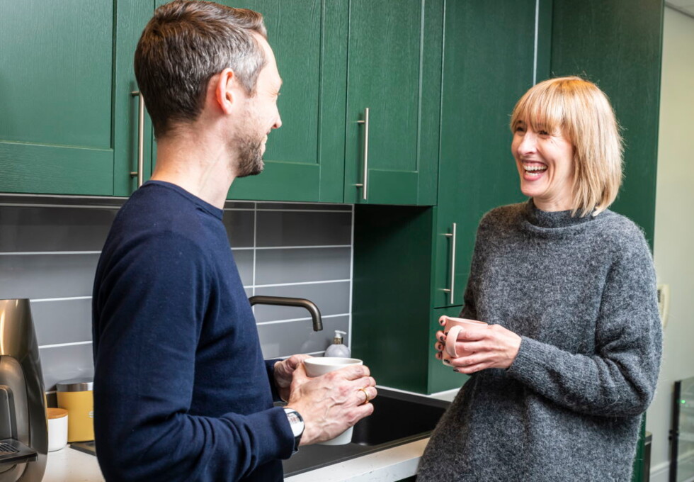 Breakout area at Garden Place, WorkSmart Hub Limited in Altrincham