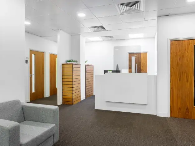 Reception at Bark Street, Regus in Bolton