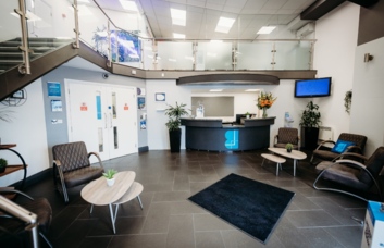 The reception at Hornby Street, Business Lodge in Bury