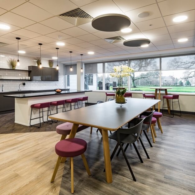 A breakout area in Lakeside, Pure Offices, Cheadle