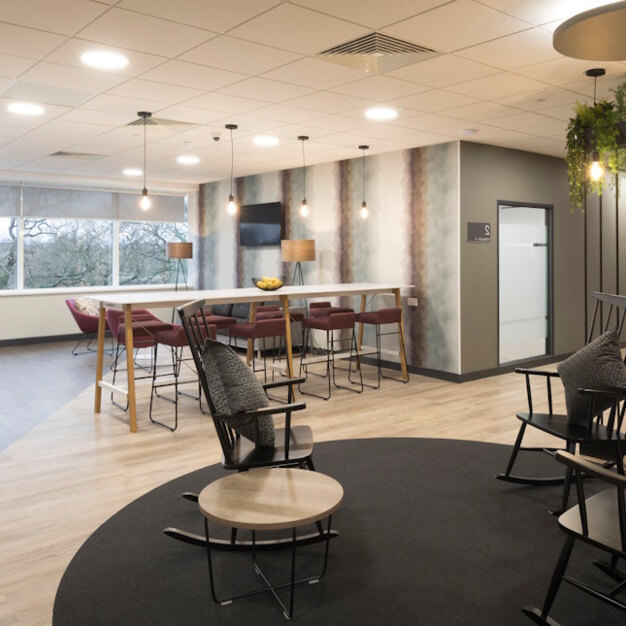The breakout space in Lakeside, Pure Offices (Cheadle)