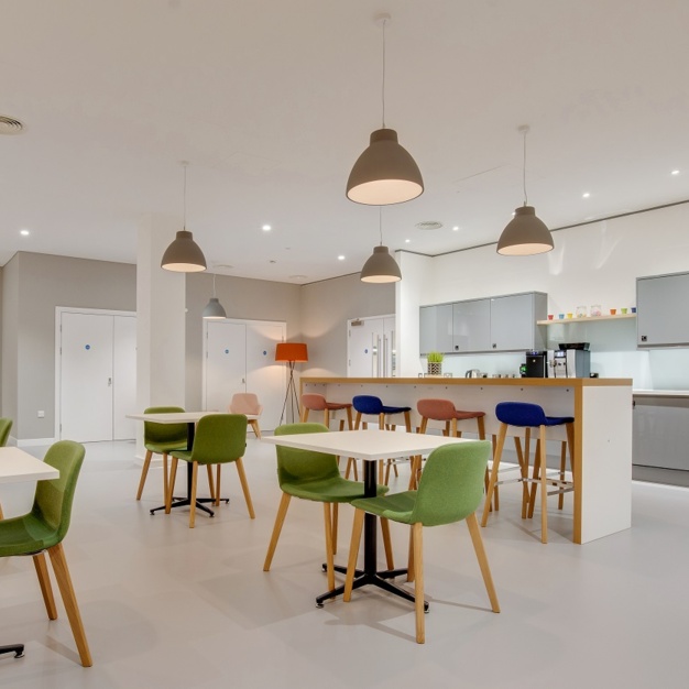 A breakout area in Centenary Way, Regus, Eccles