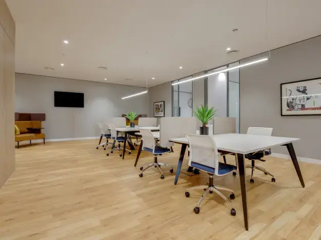 The communal space at Centenary Way, Regus (Eccles)