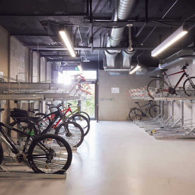 Cycle storage at Chelford Road, Bruntwood, Knutsford