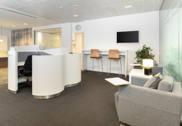 A breakout area in Edge Lane, Regus, Liverpool