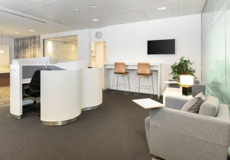 A breakout area in Edge Lane, Regus, Liverpool