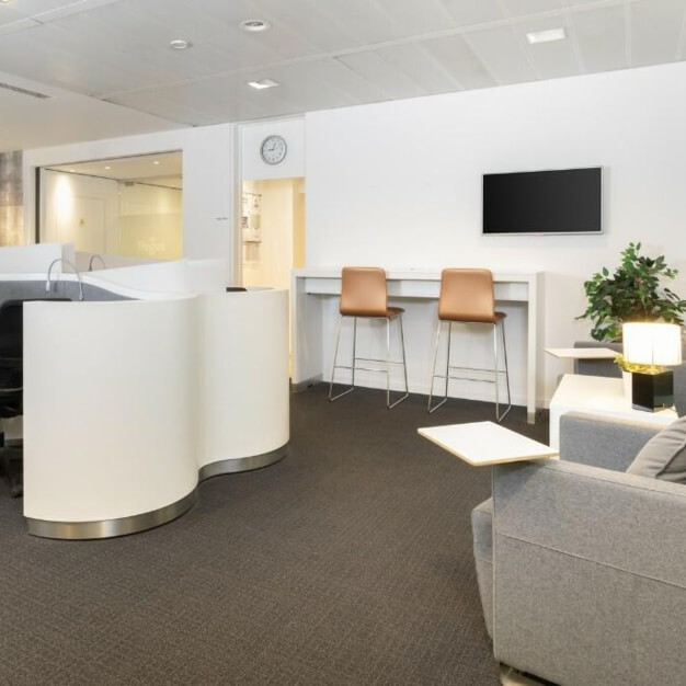 A breakout area in Edge Lane, Regus, Liverpool