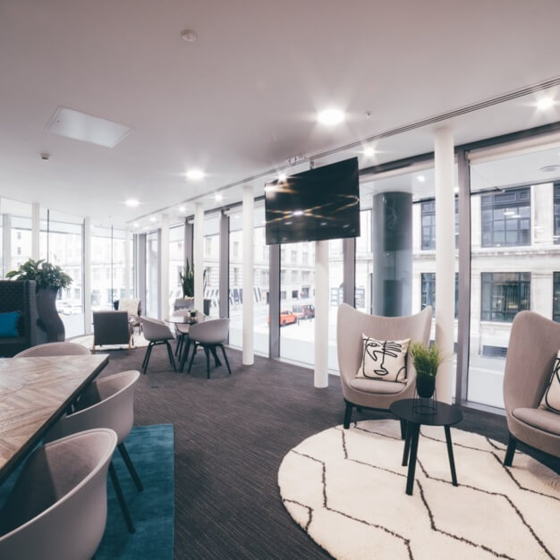 Breakout area at Chapel Street, Orega in Liverpool