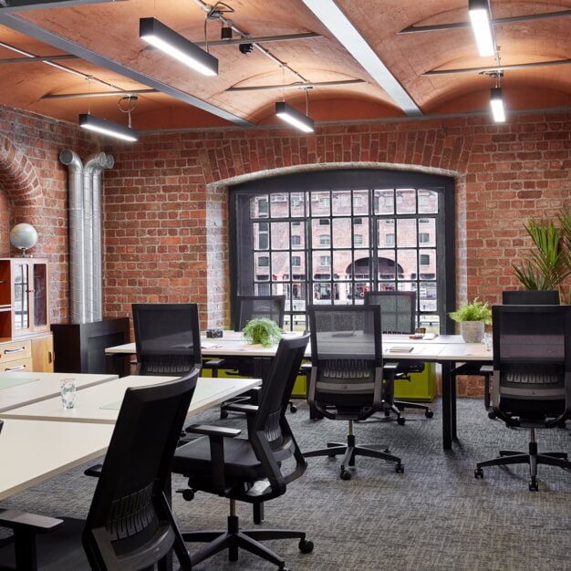 Dedicated workspace at The Colonnades, Clockwise Limited, Liverpool