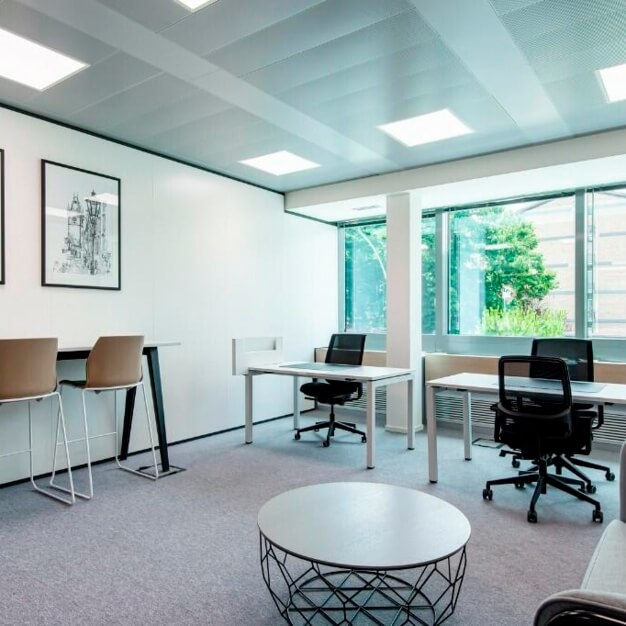The communal space at Edge Lane, Regus in Liverpool