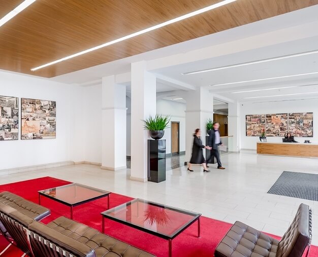 The reception at Bixteth Street, Bruntwood in Liverpool