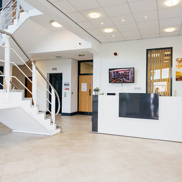 The reception at Canal Street, Biz-Space in Liverpool