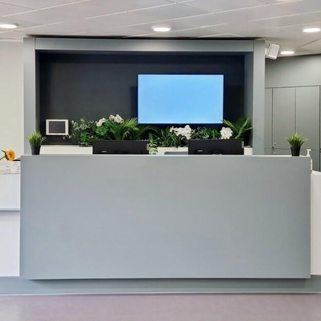 The reception at Edge Lane, Regus in Liverpool