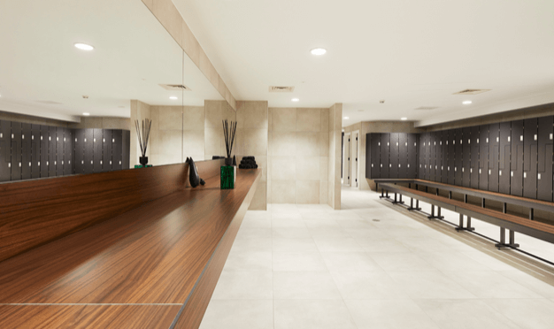 A changing area at Brazennose Street, Cubo Holdings Limited in Manchester