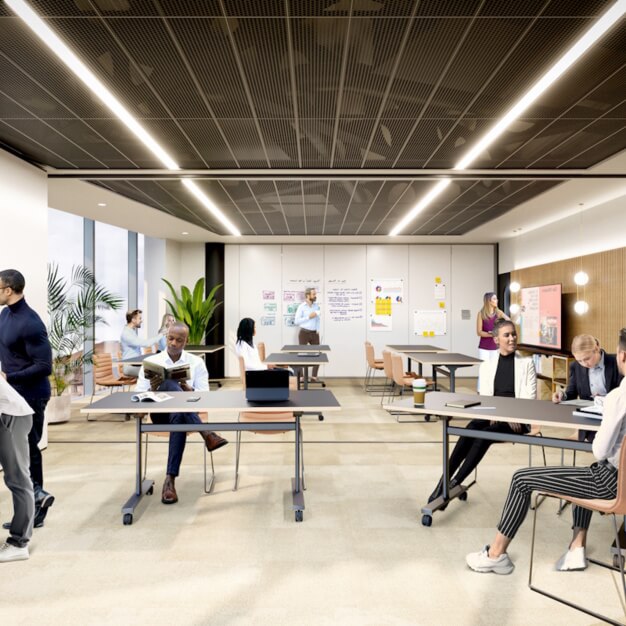 An event space at Embankment, X and Why Ltd in Manchester