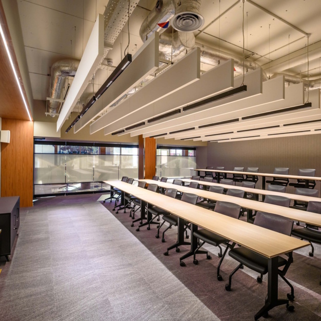 An event space at Exchange Quay, Citibase in Manchester
