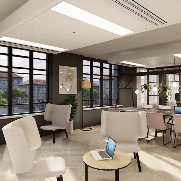 Breakout area in Parsonage Gardens, Orega (Manchester)