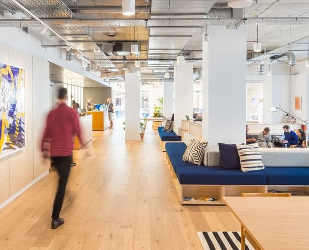 Breakout space for clients - John Dalton Street, WeWork in Manchester