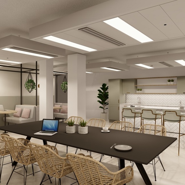 Breakout space in Parsonage Gardens, Manchester - Orega