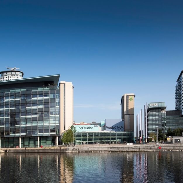 Building outside at Lowry Plaza, Regus, Manchester