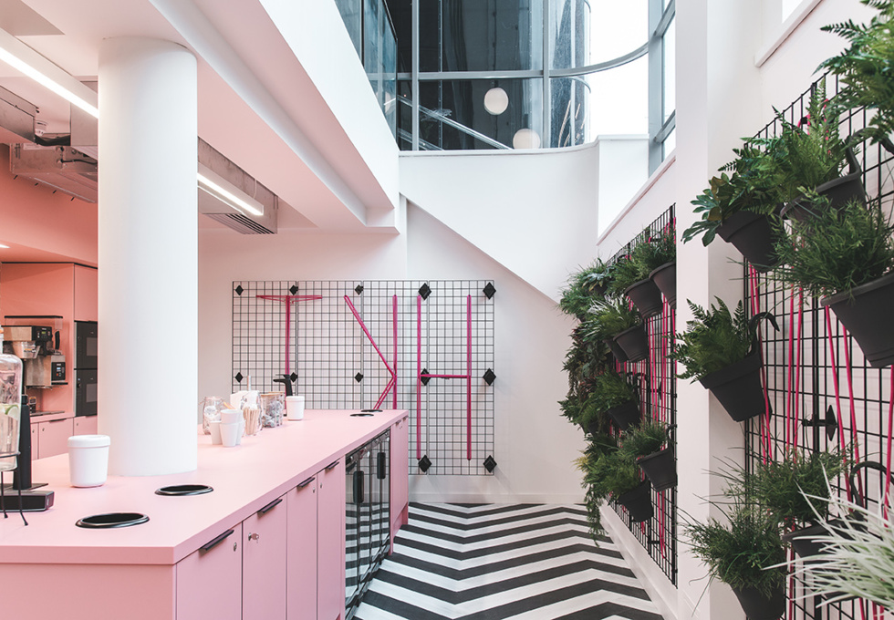 Kitchen at Great Ancoats Street, Huckletree in Manchester