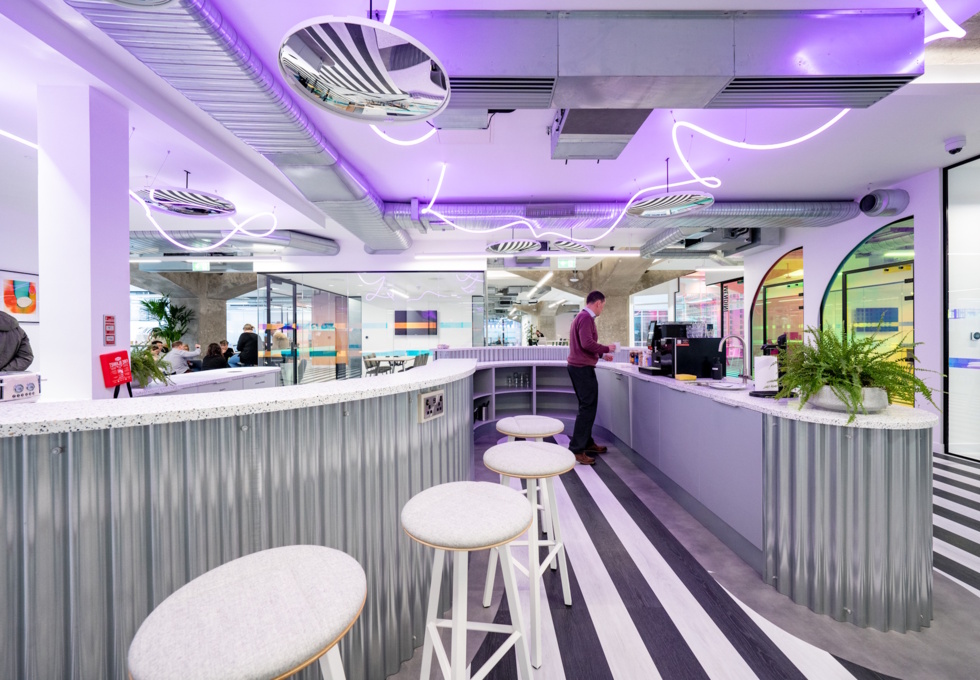 Kitchenette at Great Ancoats Street, Huckletree in Manchester