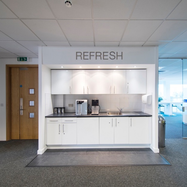 Kitchenette at Lowry Plaza, Regus in Manchester
