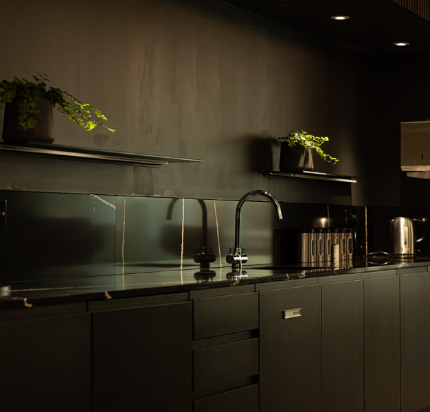 Kitchenette at York Street, Gilbanks in Manchester