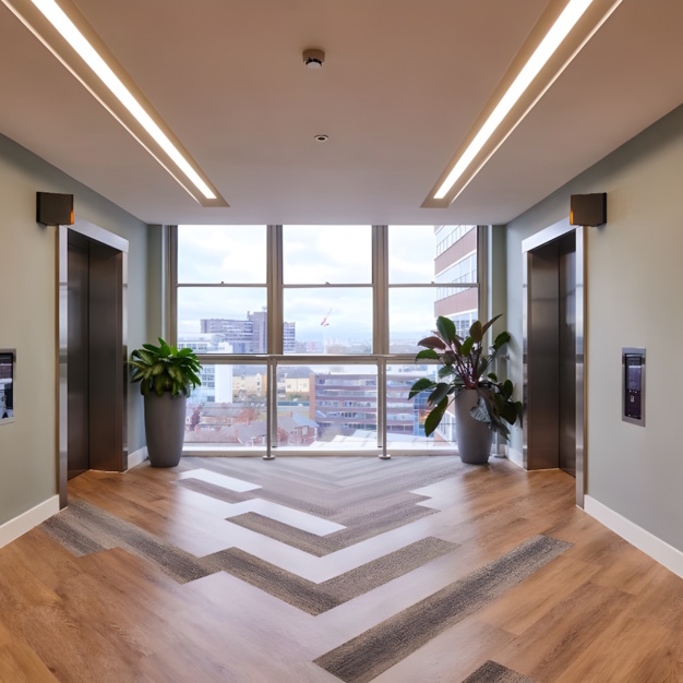 Lift access at Chester Road, Bruntwood in Manchester