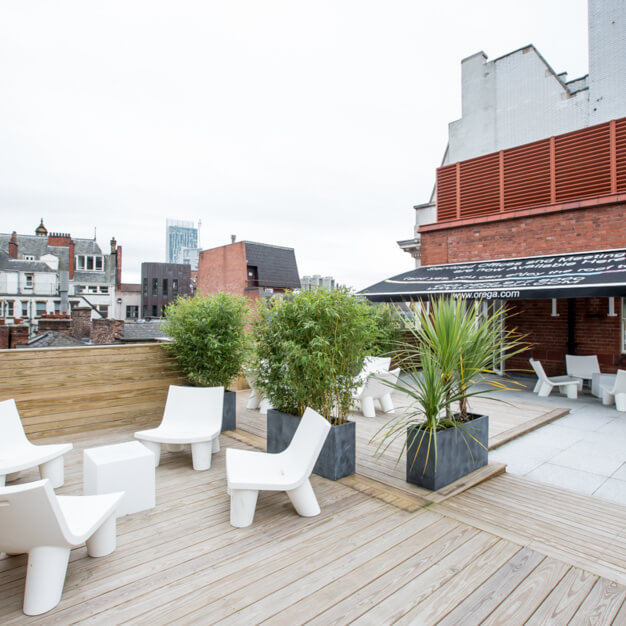 Outdoor space at King Street, Orega in Manchester
