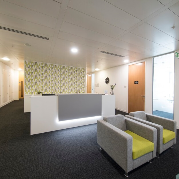 Reception area at Hardman Street, Regus in Manchester