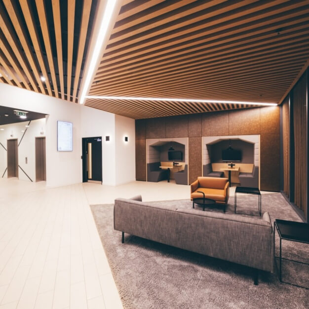 Reception area at Piccadilly Place, Orega in Manchester