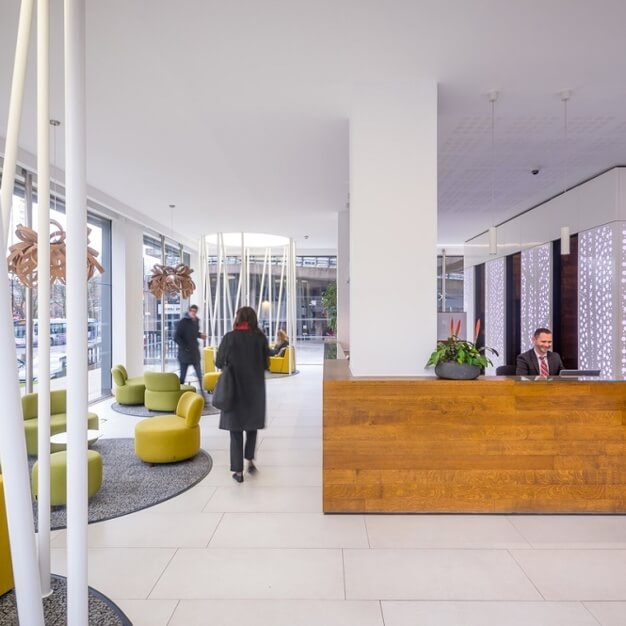 Reception area at Portland Street in Manchester (Bruntwood)