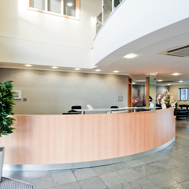 Reception area at Union Street, Biz Hub in Manchester