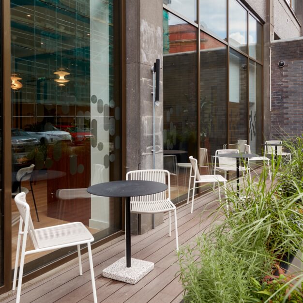 Roof terrace at Dickinson Street, Clockwise Limited in Manchester