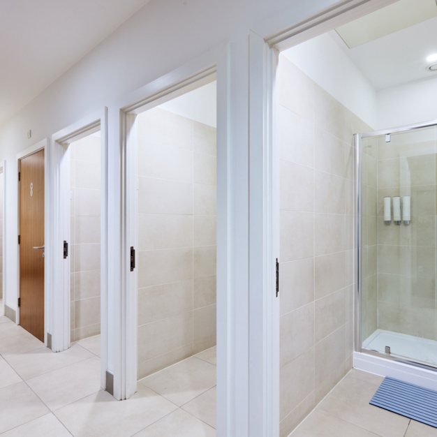 Showers in Chester Road, Bruntwood, Manchester