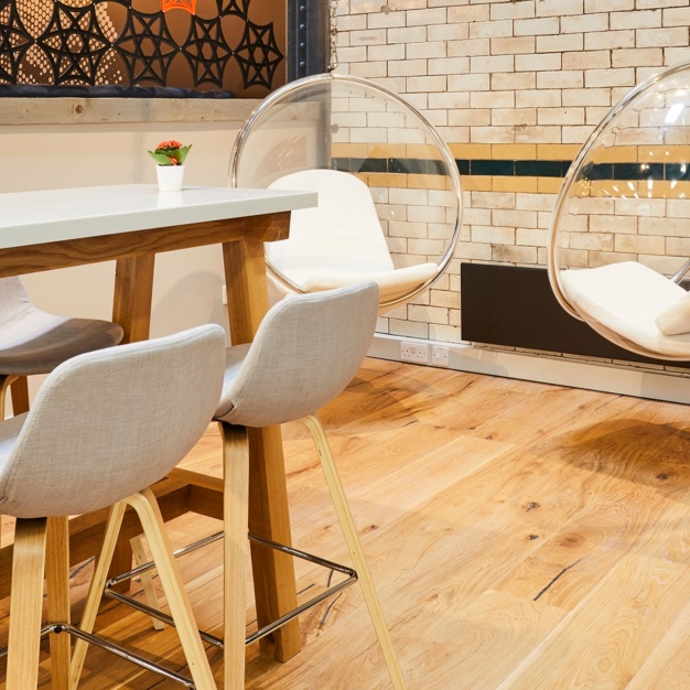 The breakout area at Hood Street, Northern Group Business Centres Ltd in Manchester